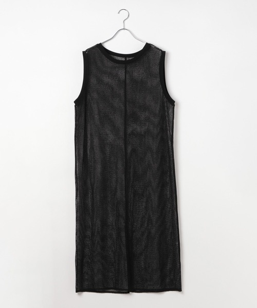 BAYFLOW（ベイフロー）の「[スリット入り]メッシュプルオーバーワンピース（ワンピース・レディース・ブラック/アイボリー/ブラウン・FREE）」の15枚目の写真