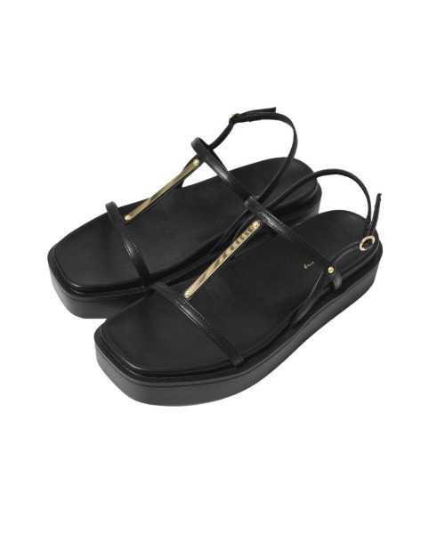 tukn.(トゥクン)の「厚底メタルパーツサンダル 軽量厚底(サンダル・レディース・ブラウン/シルバー/ブラック・M/S/L/LL)」の18枚目の写真