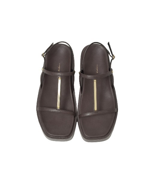 tukn.(トゥクン)の「厚底メタルパーツサンダル 軽量厚底(サンダル・レディース・ブラウン/シルバー/ブラック・M/S/L/LL)」の21枚目の写真