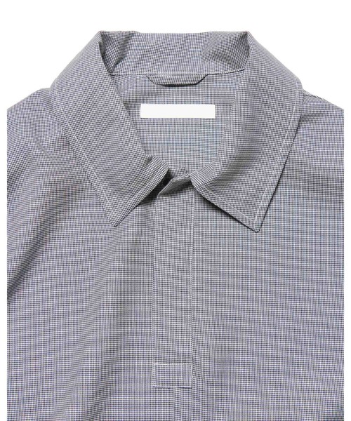 SOPHNET.(ソフネット)の「WASHABLE SUMMER WOOL POLO SHIRT(ポロシャツ・メンズ・ブラック/A/ブラウン・1/2/3/4)」の4枚目の写真