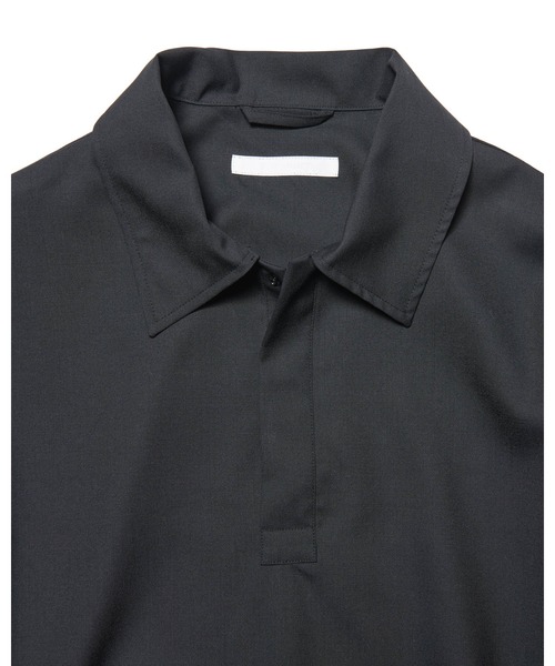 SOPHNET.(ソフネット)の「WASHABLE SUMMER WOOL POLO SHIRT(ポロシャツ・メンズ・ブラック/A/ブラウン・1/2/3/4)」の9枚目の写真
