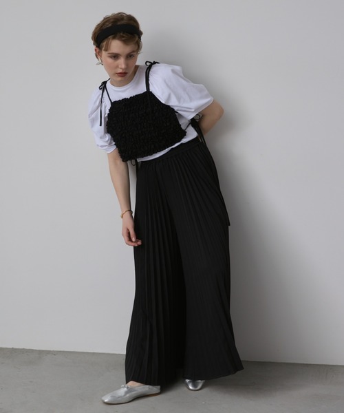 PERNA(ペルナ)の「パフスリーブカットソー(Tシャツ/カットソー・レディース・ブラック/ホワイト/レッド・FREE)」の15枚目の写真