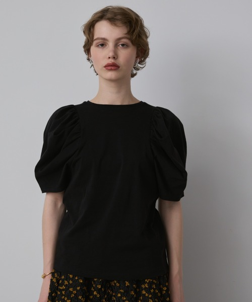 PERNA(ペルナ)の「パフスリーブカットソー(Tシャツ/カットソー・レディース・ブラック/ホワイト/レッド・FREE)」の13枚目の写真