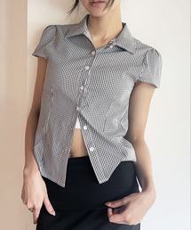 FOLLOWIN | [FLW MADE]パフスリーブ・タイトラインシャツ(シャツ/ブラウス)