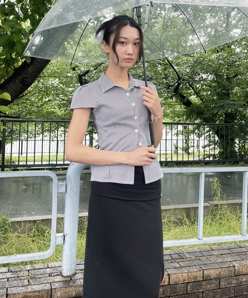 セール】[2025SS][FLW MADE]パフスリーブ・タイトラインシャツ