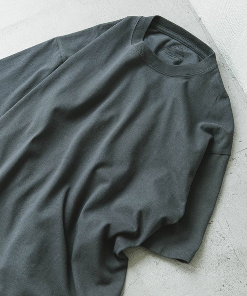 URBAN RESEARCH DOORS（アーバンリサーチドアーズ）の「10オンス クルーネックショートスリーブTシャツ（Tシャツ/カットソー・メンズ・スミクロ/グリーン系その他/ベージュ/オフホワイト・MEDIUM/LARGE/X-LARGE）」の4枚目の写真