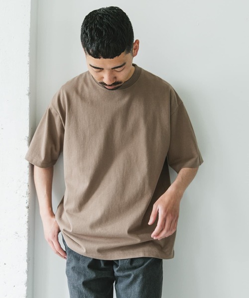 URBAN RESEARCH DOORS（アーバンリサーチドアーズ）の「10オンス クルーネックショートスリーブTシャツ（Tシャツ/カットソー・メンズ・スミクロ/グリーン系その他/ベージュ/オフホワイト・MEDIUM/LARGE/X-LARGE）」の14枚目の写真