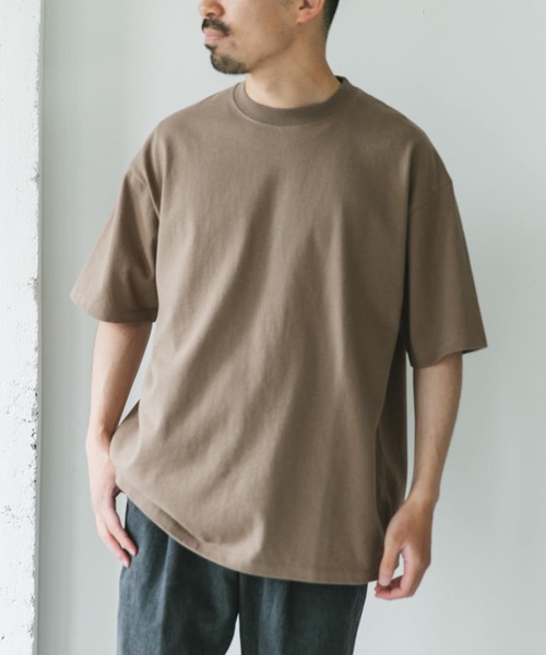 URBAN RESEARCH DOORS（アーバンリサーチドアーズ）の「10オンス クルーネックショートスリーブTシャツ（Tシャツ/カットソー・メンズ・スミクロ/グリーン系その他/ベージュ/オフホワイト・MEDIUM/LARGE/X-LARGE）」の16枚目の写真