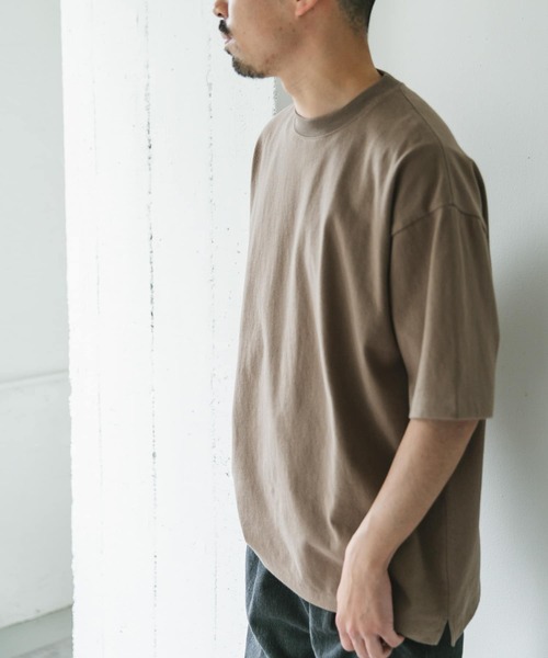 URBAN RESEARCH DOORS（アーバンリサーチドアーズ）の「10オンス クルーネックショートスリーブTシャツ（Tシャツ/カットソー・メンズ・スミクロ/グリーン系その他/ベージュ/オフホワイト・MEDIUM/LARGE/X-LARGE）」の17枚目の写真