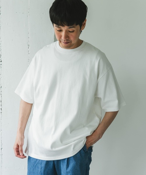 URBAN RESEARCH DOORS（アーバンリサーチドアーズ）の「10オンス クルーネックショートスリーブTシャツ（Tシャツ/カットソー・メンズ・スミクロ/グリーン系その他/ベージュ/オフホワイト・MEDIUM/LARGE/X-LARGE）」の22枚目の写真