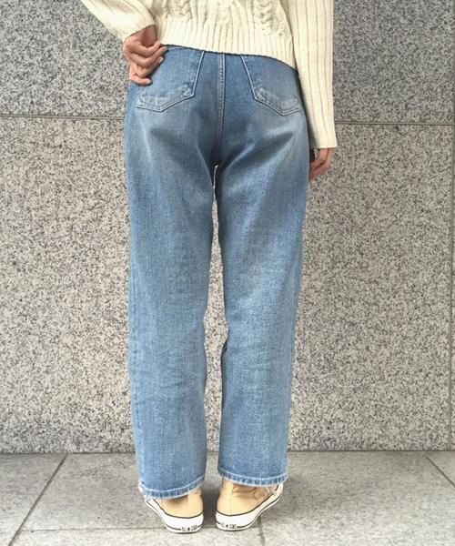 Another Edition(アナザーエディション)の「ボーイズデニムパンツ/ AEBC BOYS DNM PT◆(デニムパンツ・レディース・ターコイズブルー/オフホワイト・MEDIUM/SMALL)」の13枚目の写真