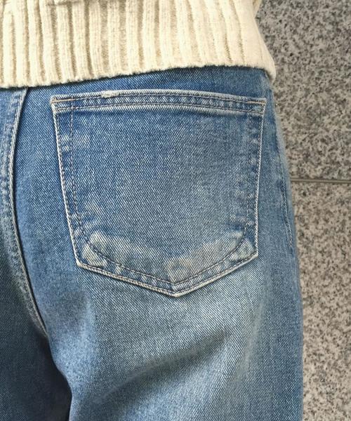 Another Edition(アナザーエディション)の「ボーイズデニムパンツ/ AEBC BOYS DNM PT◆(デニムパンツ・レディース・ターコイズブルー/オフホワイト・MEDIUM/SMALL)」の18枚目の写真