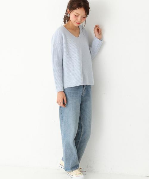 Another Edition(アナザーエディション)の「ボーイズデニムパンツ/ AEBC BOYS DNM PT◆(デニムパンツ・レディース・ターコイズブルー/オフホワイト・MEDIUM/SMALL)」の10枚目の写真