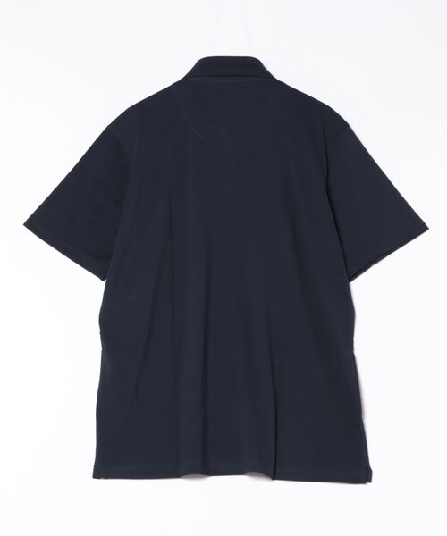 TOKYO SHIRTS(トウキョウシャツ)の「ビズポロ 接触冷感 リブカラー 半袖ポロシャツ(ポロシャツ・メンズ・ネイビー・M/L/LL/XL)」の7枚目の写真
