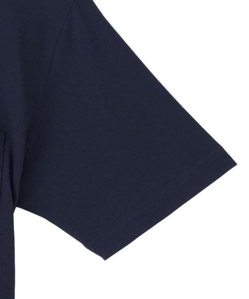 TOKYO SHIRTS(トウキョウシャツ)の「ビズポロ 接触冷感 リブカラー 半袖ポロシャツ(ポロシャツ・メンズ・ネイビー・M/L/LL/XL)」の4枚目の写真