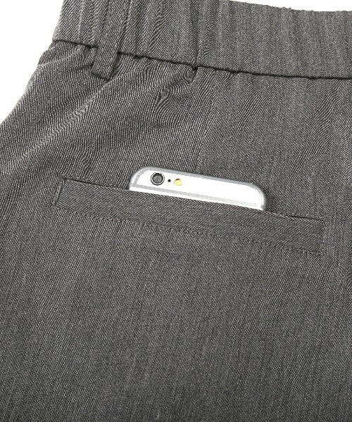 LUXSTYLE（ラグスタイル）の「レーヨンワイドテーパードパンツ（スラックス・メンズ・ブラック/グレー・M/XL/L）」の17枚目の写真