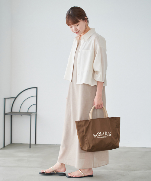 IENA（イエナ）の「NOMADIS/ノマディス 別注 SAC2 W/16 リバーシブルトートバッグ（トートバッグ・レディース・ブラック/ベージュ/ブラウン・FREE）」の12枚目の写真