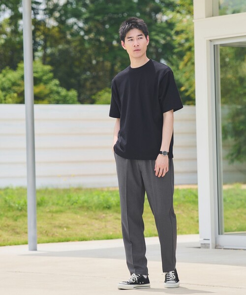 green label relaxing（グリーンレーベルリラクシング）の「ポリエステル シャーク オルマイ イージーパンツ -ストレッチ-（その他パンツ・メンズ・ブラック/モカ/グレー/ダークグレー・S/XL/L/M）」の8枚目の写真