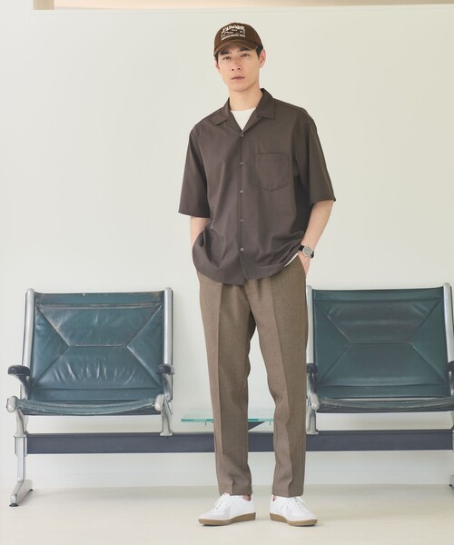 green label relaxing（グリーンレーベルリラクシング）の「ポリエステル シャーク オルマイ イージーパンツ -ストレッチ-（その他パンツ・メンズ・ブラック/モカ/グレー/ダークグレー・S/XL/L/M）」の9枚目の写真