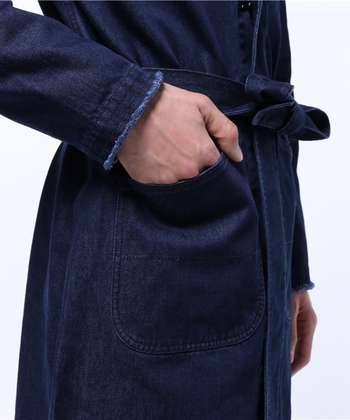 SENSE OF PLACE by URBAN RESEARCH（センスオブプレイスバイアーバンリサーチ）の「【B】デニムガウン（その他アウター・メンズ・インディゴブルー・L/M）」の7枚目の写真