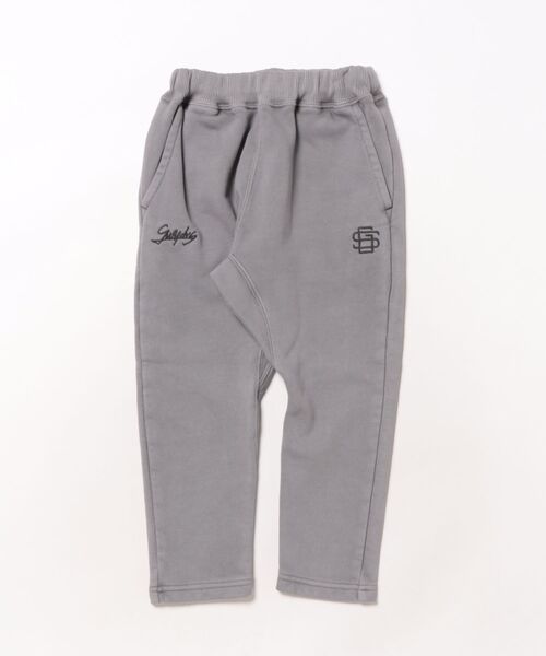 GROOVY COLORS(グルービーカラーズ)の「Overdye Sweat Pants(スウェットパンツ・キッズ・グレー・125/115)」の2枚目の写真