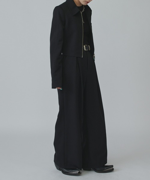 Lui's(ルイス)の「【mi-企画】ダブルジップショートジャケット(テーラードジャケット・レディース・ブラック/グレー・M/S)」の17枚目の写真