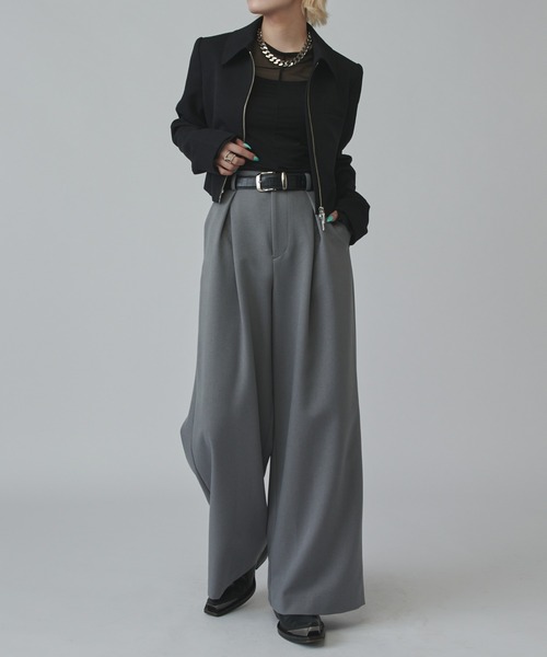 Lui's(ルイス)の「【mi-企画】ダブルジップショートジャケット(テーラードジャケット・レディース・ブラック/グレー・M/S)」の22枚目の写真