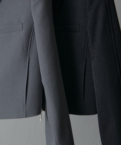 Lui's(ルイス)の「【mi-企画】ダブルジップショートジャケット(テーラードジャケット・レディース・ブラック/グレー・M/S)」の6枚目の写真