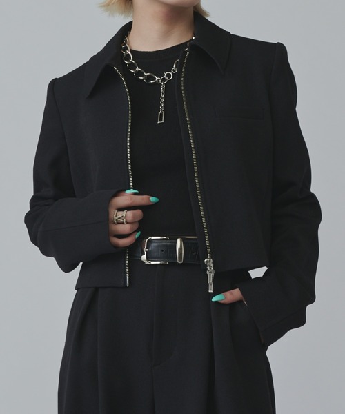 P/LI/PU ドビー ショート ジャケット 243P8540EL.1.jpg?v=1712907880