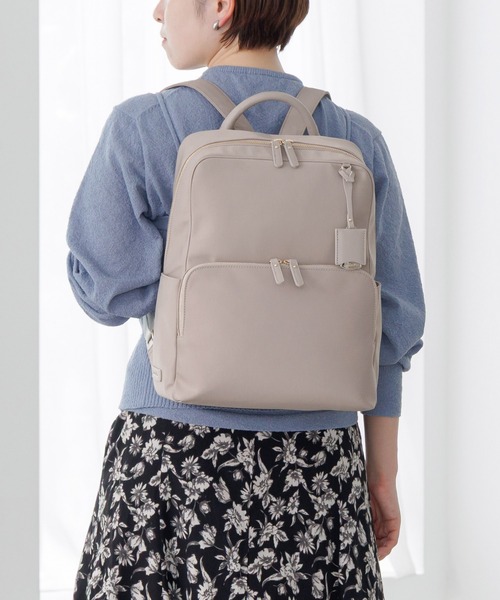 Jewelna Rose(ジュエルナローズ)の「フレイヤ・リュック2 エアリィ A4ゆったりサイズ 16261(バックパック/リュック・レディース・ブラック/グレイッシュベージュ/ライトピンク・FREE)」の3枚目の写真