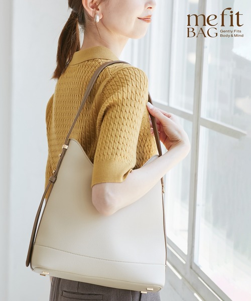 ROPE' PICNIC（ロペピクニック）の「【軽量・自立】【WEB限定カラー】me fit BAG フィットワンショルダーミドルバッグ（ショルダーバッグ・レディース・ボルドー/ベージュ/ブラック/キナリ/ベージュ系その他・FREE）」の2枚目の写真