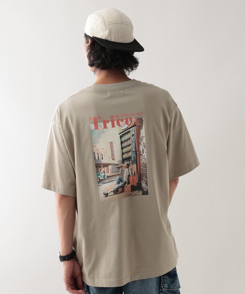 RAGEBLUE(レイジブルー)の「レトロフォトプリントTシャツ(Tシャツ/カットソー・メンズ・ホワイト/ベージュ系その他2/ブラック・MEDIUM/LARGE)」の3枚目の写真