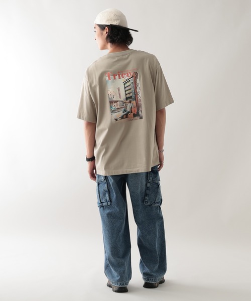 RAGEBLUE(レイジブルー)の「レトロフォトプリントTシャツ(Tシャツ/カットソー・メンズ・ホワイト/ベージュ系その他2/ブラック・MEDIUM/LARGE)」の14枚目の写真