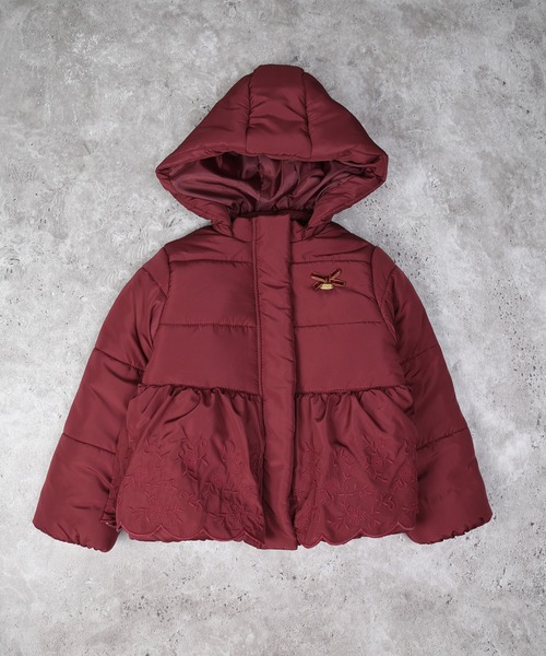 フード取り外しパフィジャケット♡美品 STRAWBERRY-FIELDS ダウンコート ダウンジャケット フード