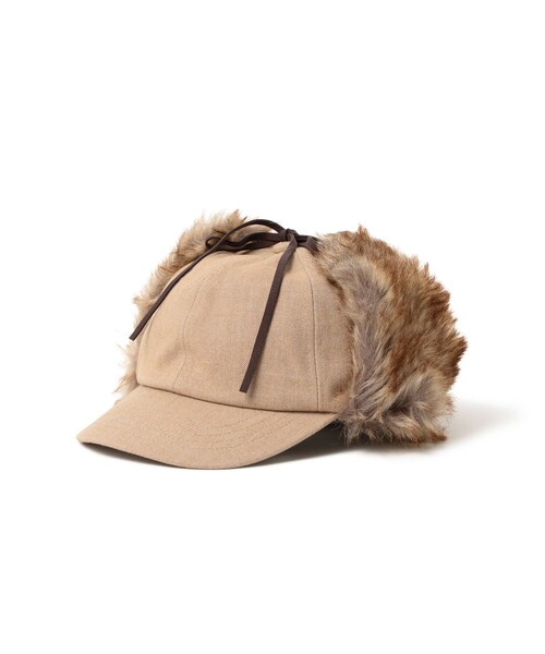 B:MING by BEAMS（ビーミングバイビームス）の「ヘリンボーン フライト キャップ（キャップ・レディース・ブラック/ブラウン系その他・ONE SIZE）」の2枚目の写真