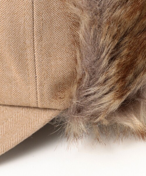 B:MING by BEAMS（ビーミングバイビームス）の「ヘリンボーン フライト キャップ（キャップ・レディース・ブラック/ブラウン系その他・ONE SIZE）」の9枚目の写真