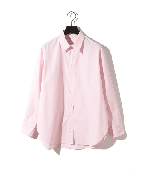MIDIUMISOLID(ミディウミソリッド)の「MIDIUMISOLID for Ladies ベーシックシャツ(シャツ/ブラウス・レディース・ピンク/ライトブルー/ブラック/オフホワイト・FREE)」の9枚目の写真