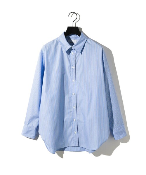 MIDIUMISOLID(ミディウミソリッド)の「MIDIUMISOLID for Ladies ベーシックシャツ(シャツ/ブラウス・レディース・ピンク/ライトブルー/ブラック/オフホワイト・FREE)」の10枚目の写真