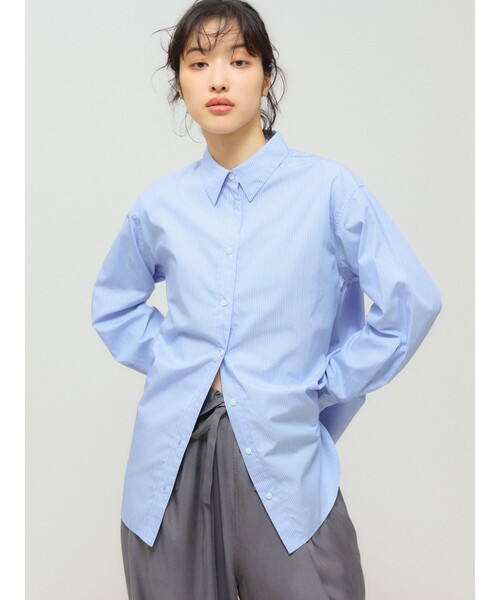 MIDIUMISOLID(ミディウミソリッド)の「MIDIUMISOLID for Ladies ベーシックシャツ(シャツ/ブラウス・レディース・ピンク/ライトブルー/ブラック/オフホワイト・FREE)」の15枚目の写真