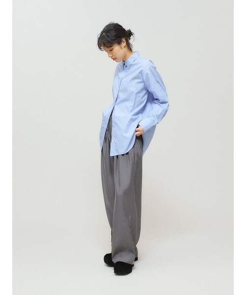 MIDIUMISOLID(ミディウミソリッド)の「MIDIUMISOLID for Ladies ベーシックシャツ(シャツ/ブラウス・レディース・ピンク/ライトブルー/ブラック/オフホワイト・FREE)」の20枚目の写真