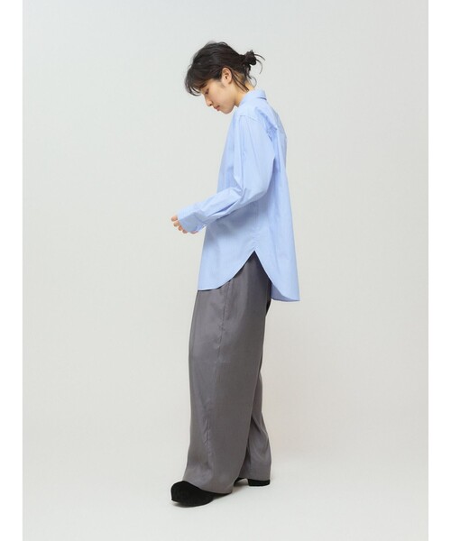 MIDIUMISOLID(ミディウミソリッド)の「MIDIUMISOLID for Ladies ベーシックシャツ(シャツ/ブラウス・レディース・ピンク/ライトブルー/ブラック/オフホワイト・FREE)」の21枚目の写真