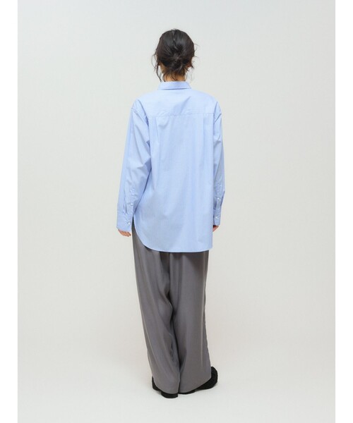 MIDIUMISOLID(ミディウミソリッド)の「MIDIUMISOLID for Ladies ベーシックシャツ(シャツ/ブラウス・レディース・ピンク/ライトブルー/ブラック/オフホワイト・FREE)」の22枚目の写真