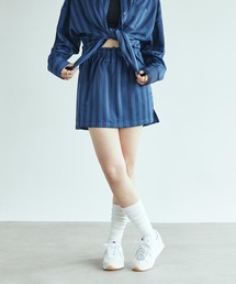 NIKE(iCL)́sZbgAbvΉitiCL X|[cEFA EBY WJ[h XgCv XJ[g / Nike Sportswear Women's Jacquard Striped Skirt IF1651-410 Midnight Navy(XJ[g)