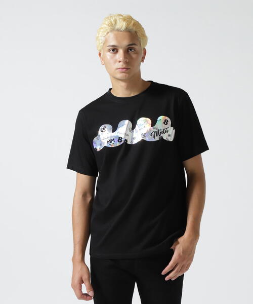 すぐ届く☆muta☆ MARINE/Pattern Aurora SS Tシャツ 要在庫確認 muta MARINE/ムータ マリン/別注Pattern Aurora SS TEE（Tシャツ