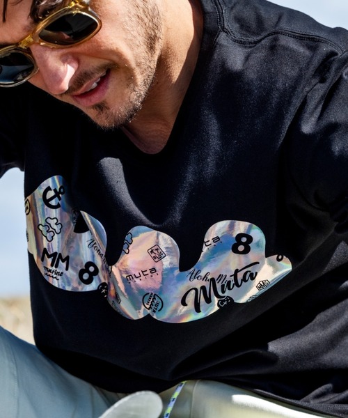 muta MARINE/ムータ マリン/別注Pattern Aurora SS TEE（Tシャツ