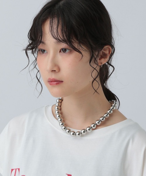 LEPSIM（レプシィム）の「ショートボールネックレス　575296（ネックレス・レディース・レッド/シルバー/ブラック・ONE SIZE）」の16枚目の写真