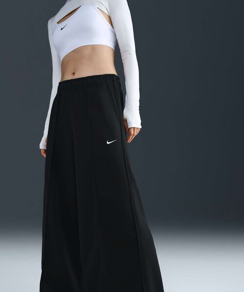 NIKE（ナイキ）の「ナイキ スポーツウェア ウィメンズ ミッドライズ ワイドレッグ トラックパンツ / Nike Sportswear Women's Mid-Rise Wide-Leg Track Pants IH8515-010 Black（その他パンツ・レディース・ブラック・XL/M/L/XS/S）」の15枚目の写真