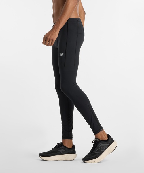New Balance ブラックタイツ速乾性 New Balance ニューバランス レディス 陸上/ランニング ロング