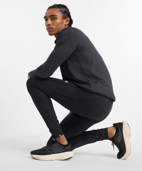 New Balance ブラックタイツ速乾性 New Balance ニューバランス レディス 陸上/ランニング ロング