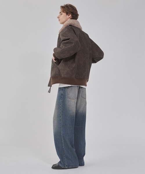 WEGO(ウィゴー)の「WEGO/PU2WAYフライトブルゾン(ブルゾン・メンズ・ブラック/ブラウン系その他・LARGE/MEDIUM)」の19枚目の写真